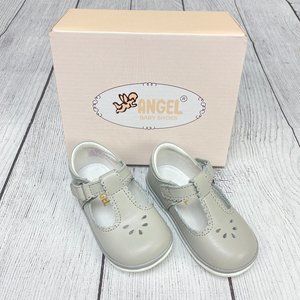 L'Amour Angel Baby Shoes Leather H210 T-Strap Sz 4